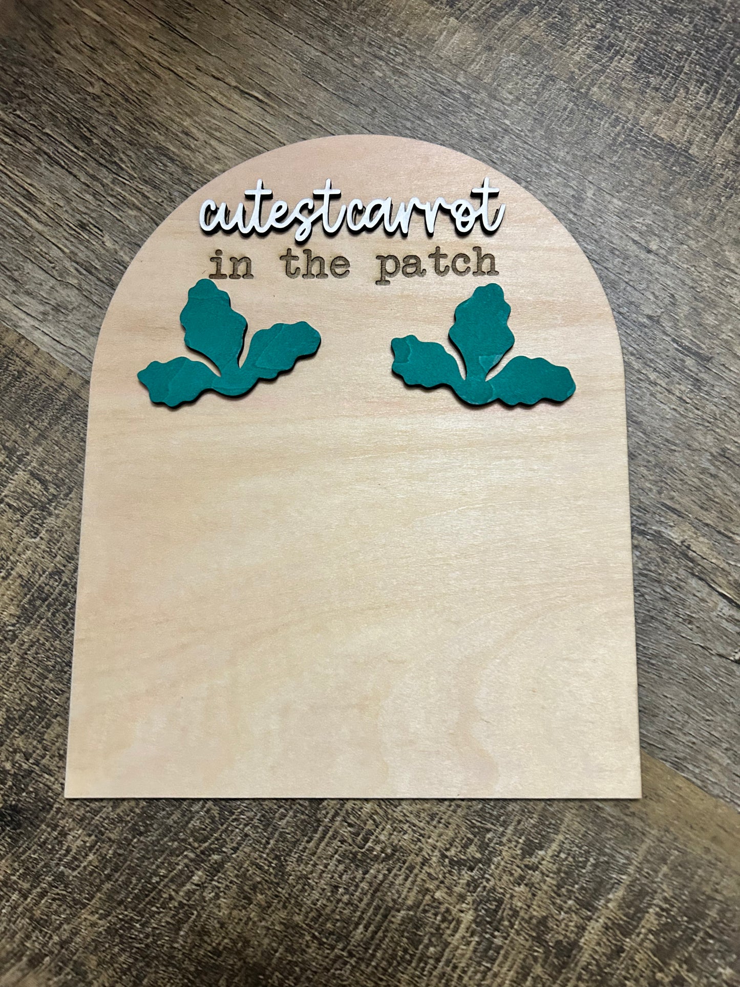 Cutest Carrot In The Patch Footprint Easter Sign DIY Craft