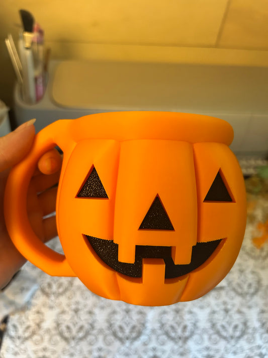 Jack-O-Lantern Ice Cream Pint Holder with Spoon Slot