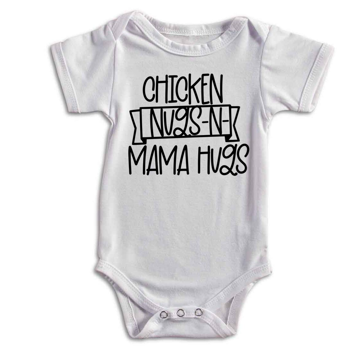 Chicken Nugs -N- Mama Hugs Tee (White)