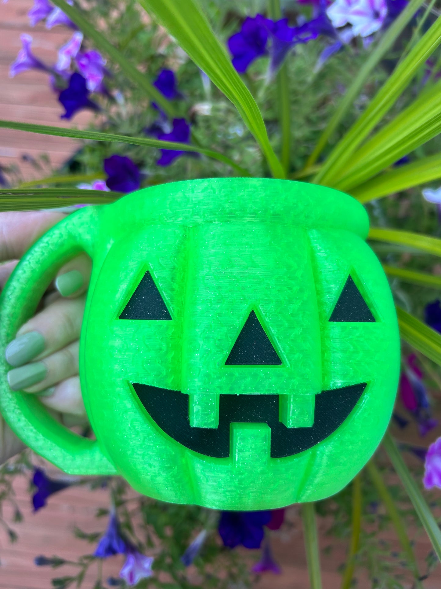 Jack-O-Lantern Ice Cream Pint Holder with Spoon Slot