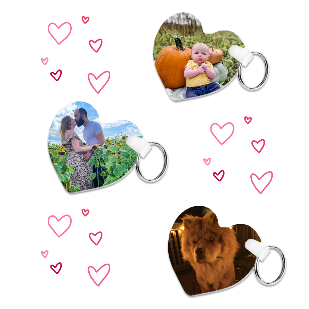 Picture Heart Keychain