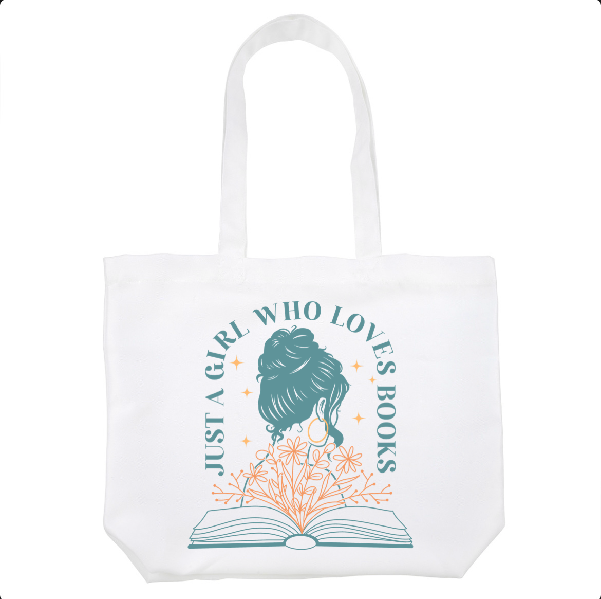 Just A Girl Who Loves Books Tote Bag