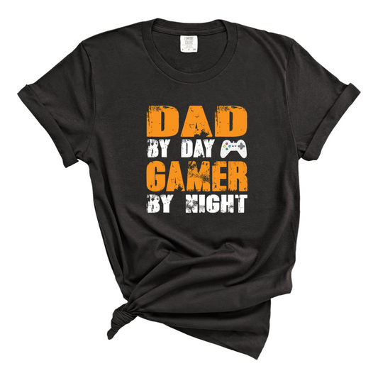 Dad By Day Gamer By Night Tee