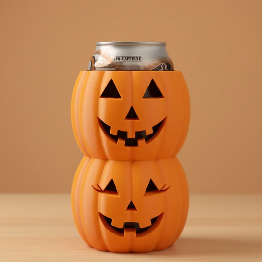 Stacked Pumpkins Can Koozie Sleeve