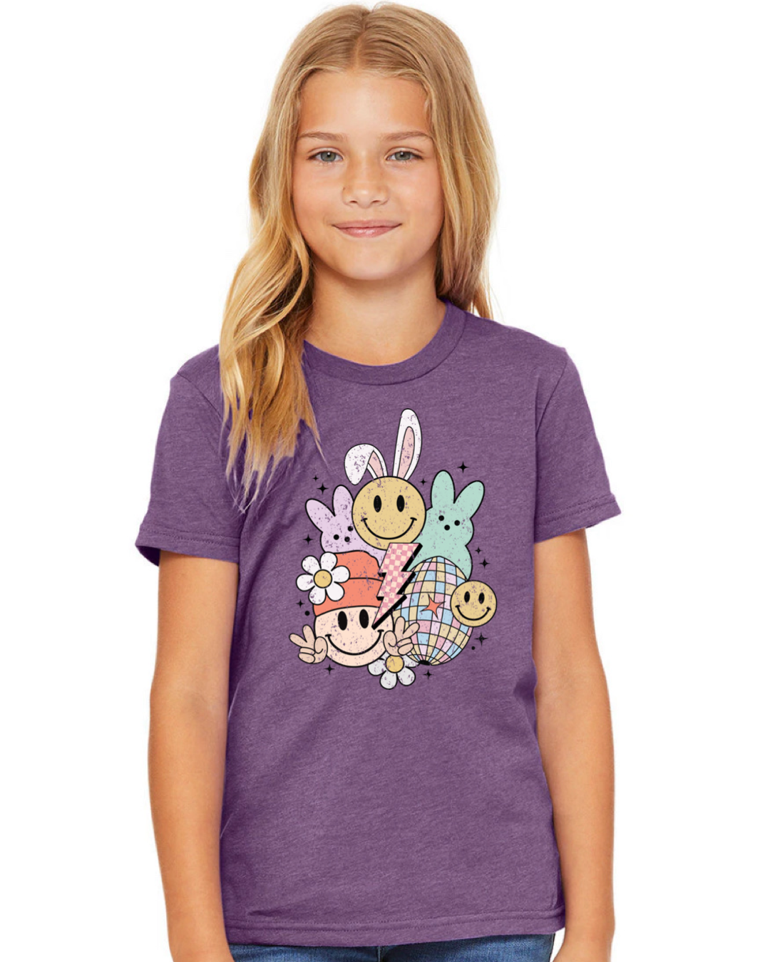 Kids’ Retro Peeps & Smiley Tee