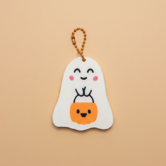 Ghost with Pail Can Opener Keychain