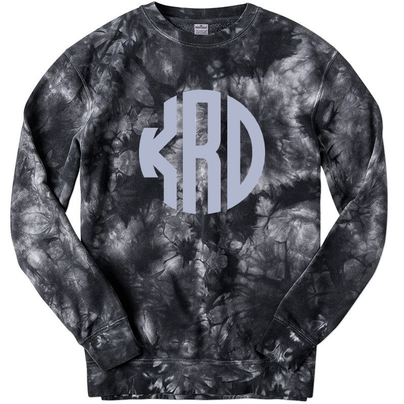 Monogram Tie Dye Pullover