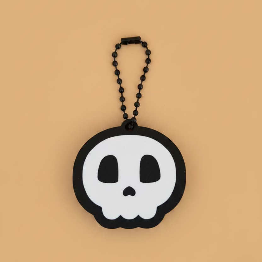 Cute Skull Can Opener Keychain