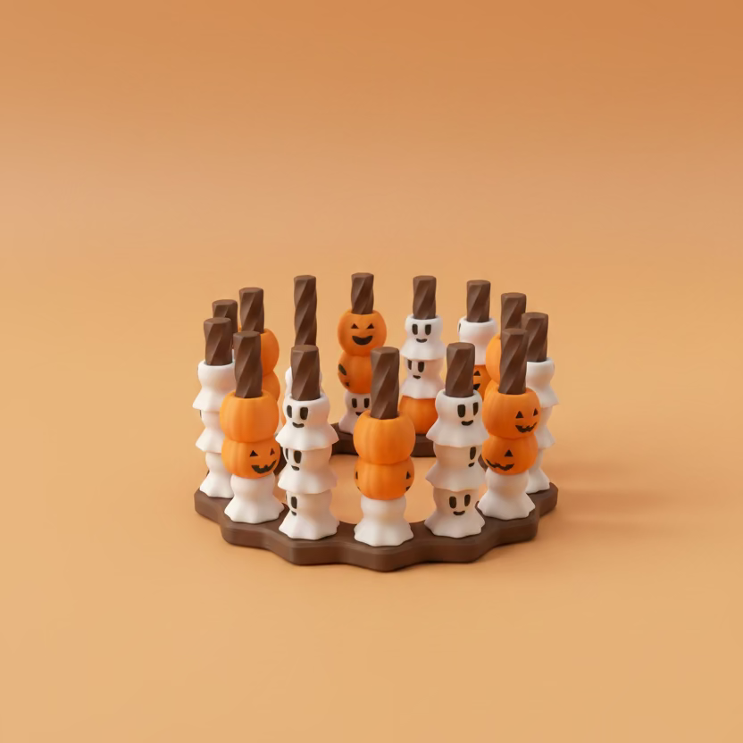 Haunted Twisted 4-in-a-row Game