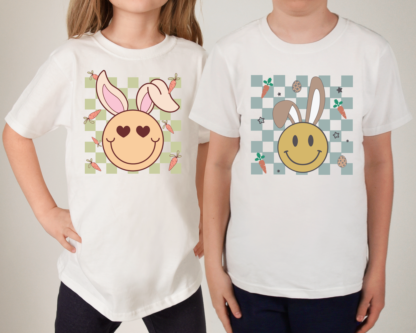 Kids’ Smiley Easter Bunny Tees