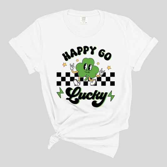 Happy Go Lucky Retro Tee