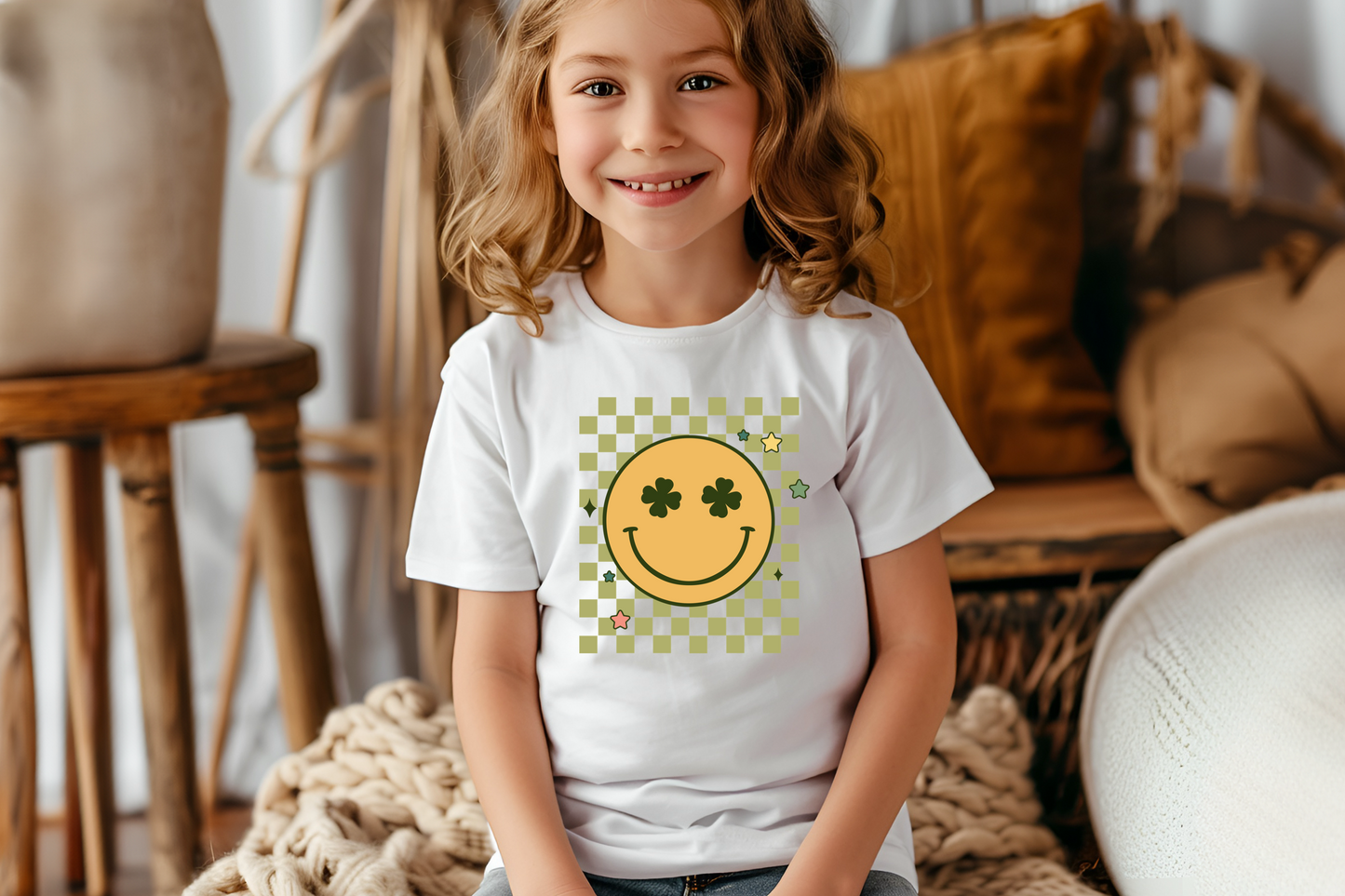 Shamrock Smiley Kids’ Tee