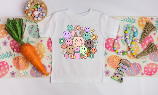 Retro Bunny Smiley Kids’ Tee