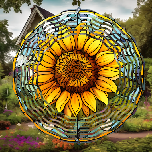 Sunflower Wind Spinner