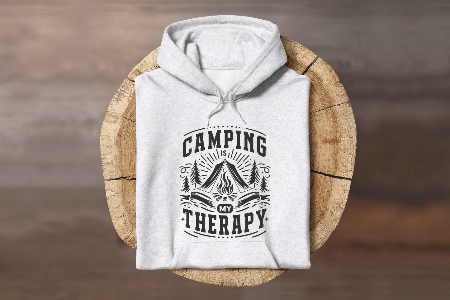 Camping is My Therapy Hoodie