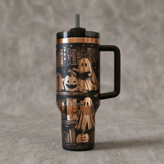 Book Loving Ghosts Engraved Tumbler 40oz