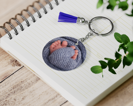 Personalized Round Picture Keychain