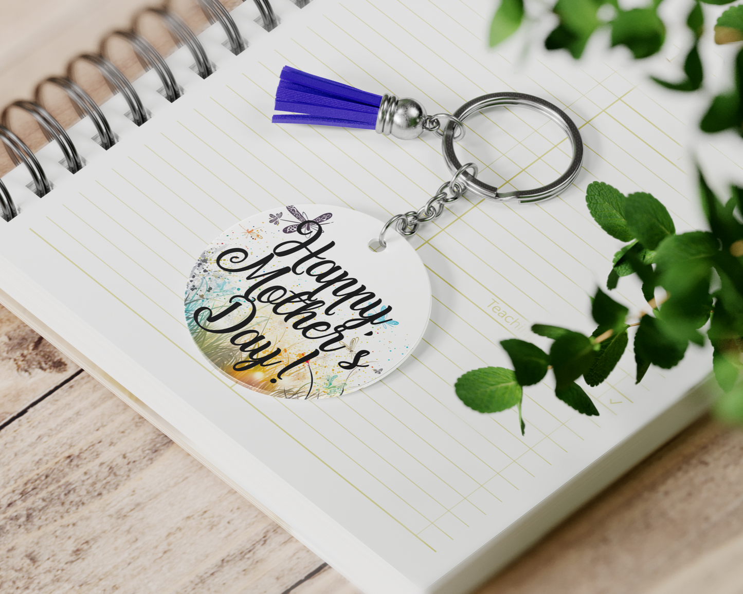 Personalized Round Picture Keychain