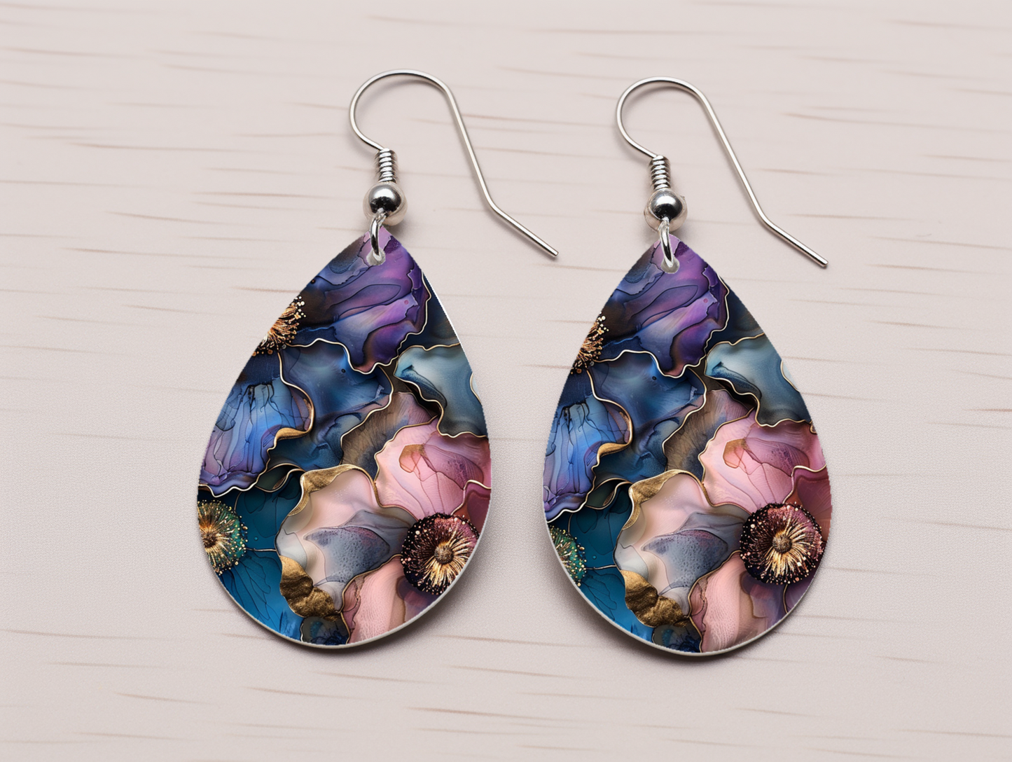 Floral Abstract Earrings