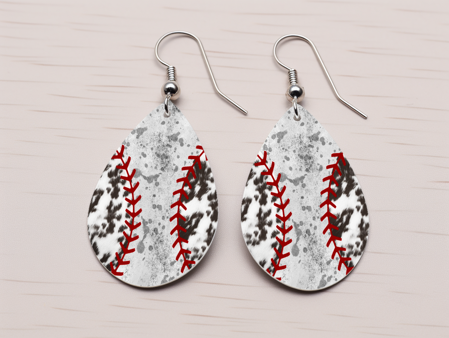 Baseball Cowhide Earrings