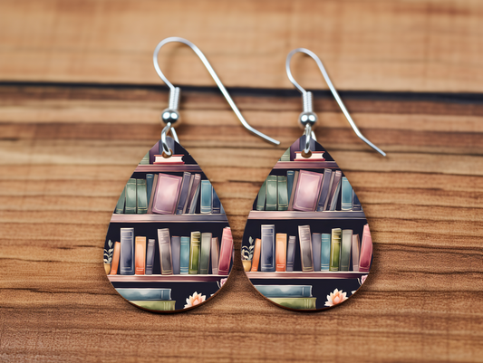 Bookshelf Earrings