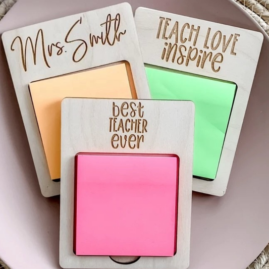 Teacher Appreciation Post-It Notes Holder