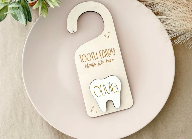 Personalized Tooth Fairy Door Hanger