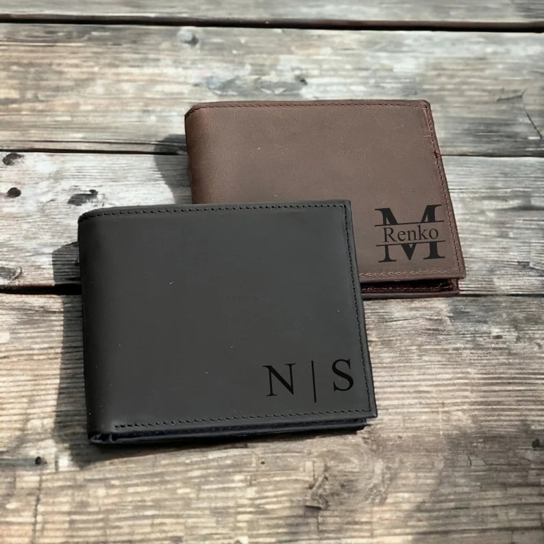 Vegan Leather Engraved Wallet