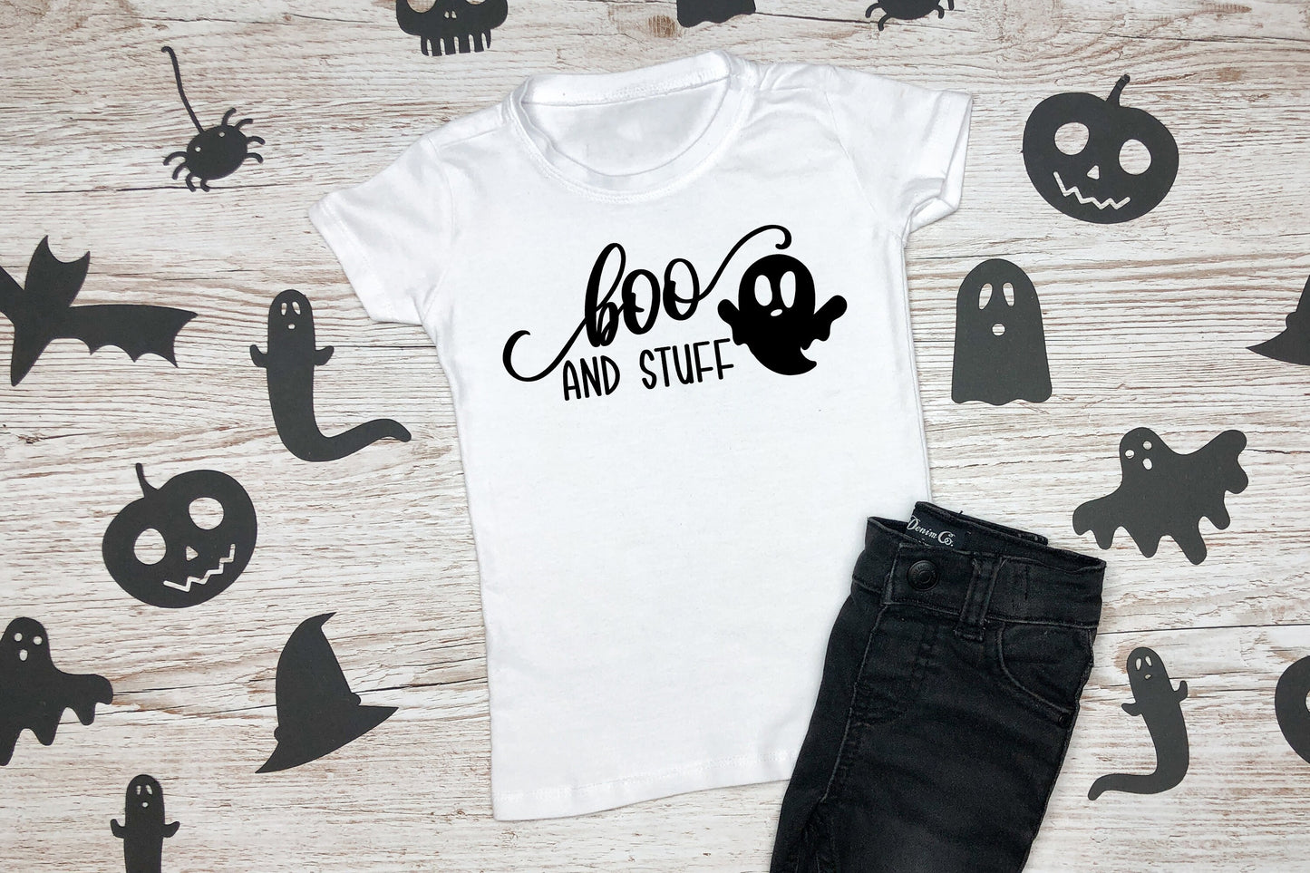 Kids Halloween Boo and Stuff Shirt